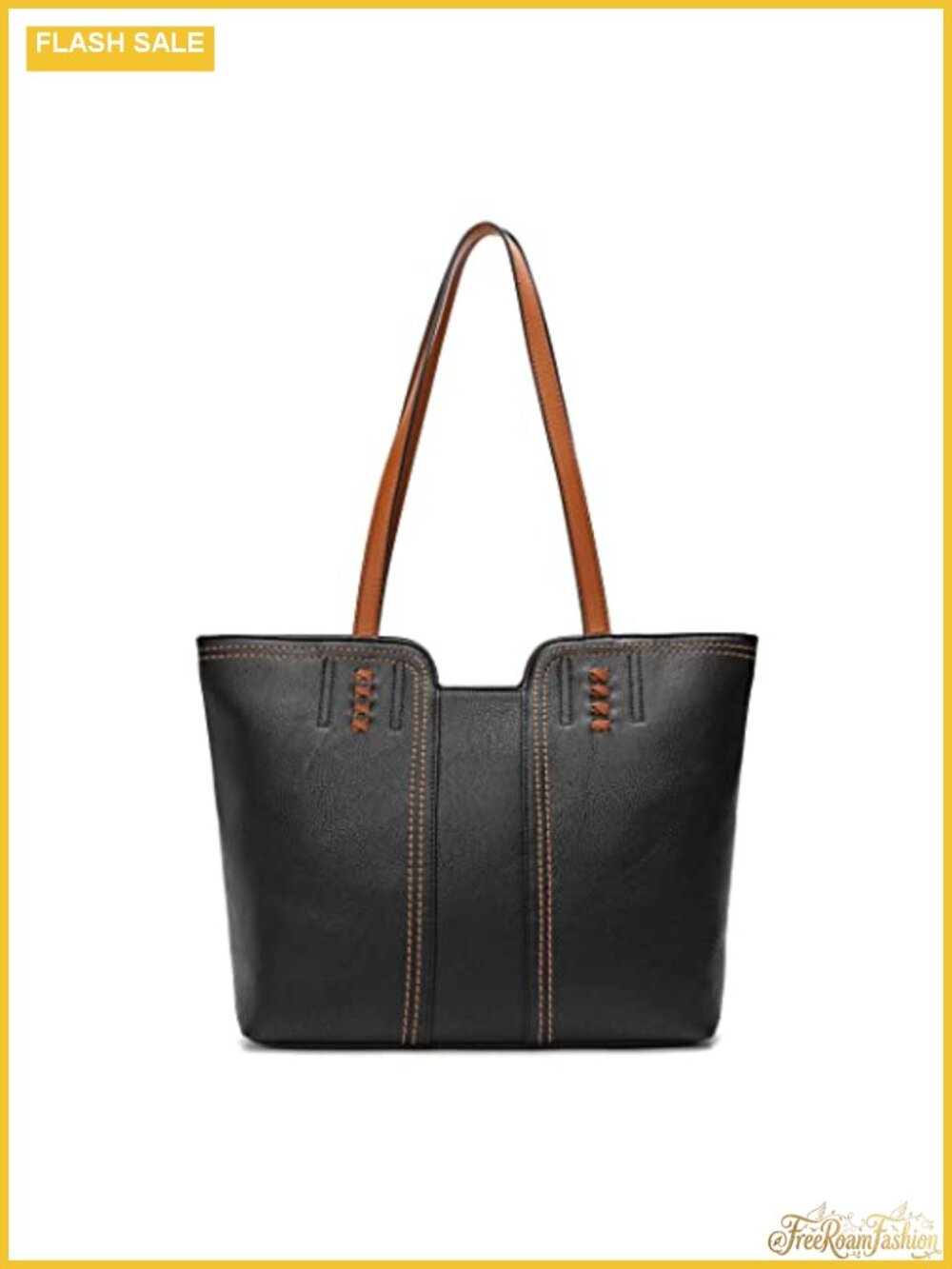Vegan Leather Tote Bag for Women Top Handle Satchel Purse